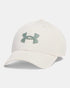 Under Armour hat for man כובע אנדר ארמור בצבע אבן לוגו ירוק
